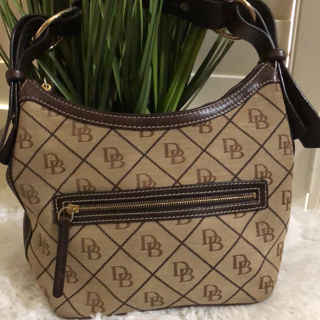 Dooney & Bourke Brown Monogram Shoulder Bag